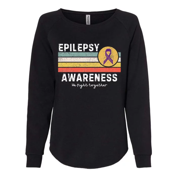 Vintage Epilepsy Awareness Womens California Wash Sweatshirt