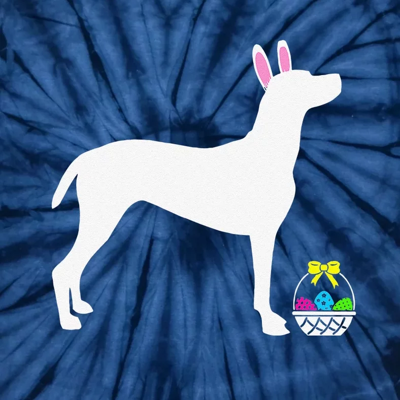 Vizsla Easter Bunny Dog Silhouette Tie-Dye T-Shirt