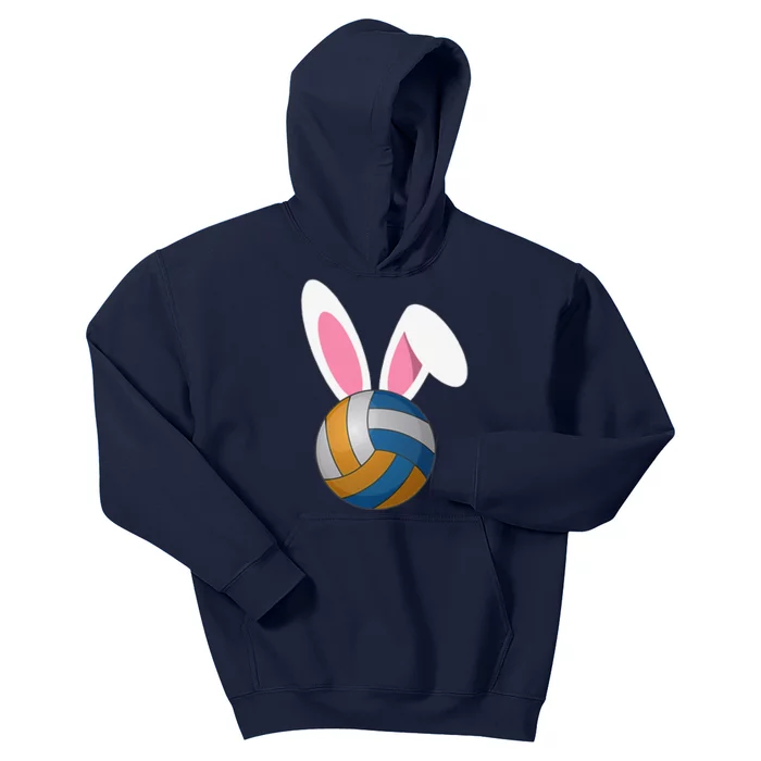 Volleyball Easter Bunny Rabbit Ears Egg Decorating Kids Hoodie