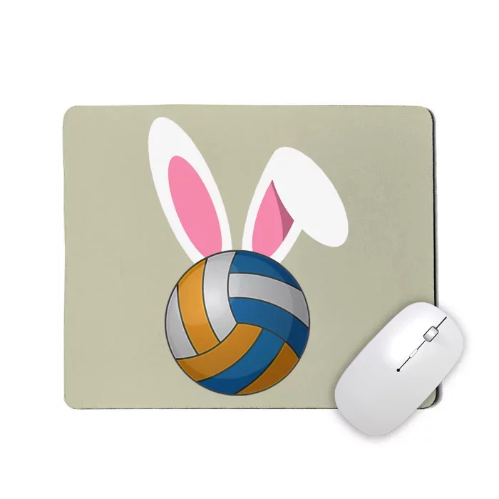 Volleyball Easter Bunny Rabbit Ears Egg Decorating Mousepad