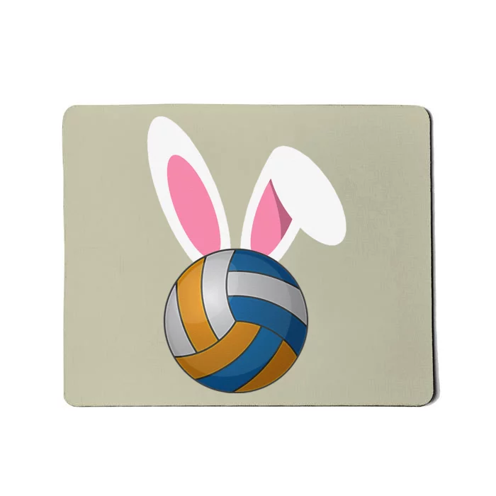 Volleyball Easter Bunny Rabbit Ears Egg Decorating Mousepad