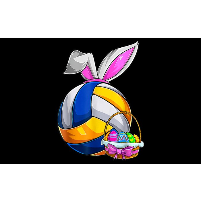 Volleyball Easter Bunny Ears Easter Eggs Hunting Basket Bumper Sticker