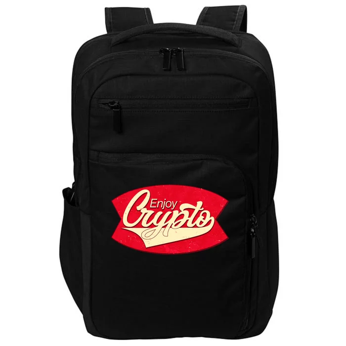 Vintage Enjoy Crypto Cola Drink Cryptocurrency Bitcoin Impact Tech Backpack