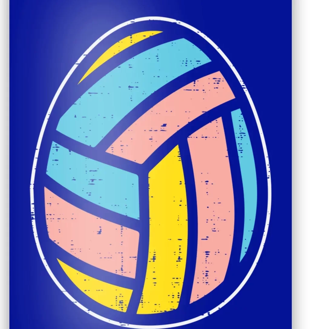 Volleyball Egg Cute Easter Ball Sports Player Team Coach Gift Poster