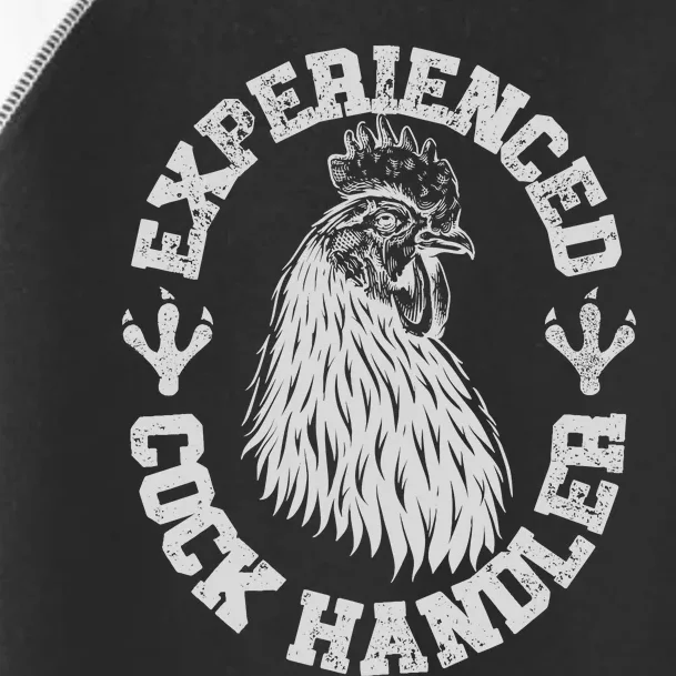 Vintage Experienced Cock Handler Funny Chicken Farmer Humor Toddler Fine Jersey T-Shirt