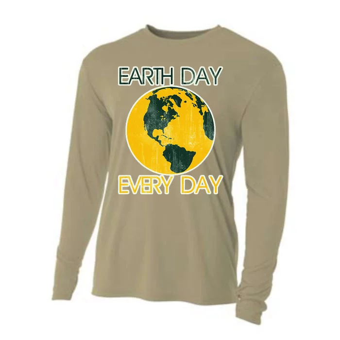 Vintage Earth Day Earth Day Every Day Cooling Performance Long Sleeve Crew