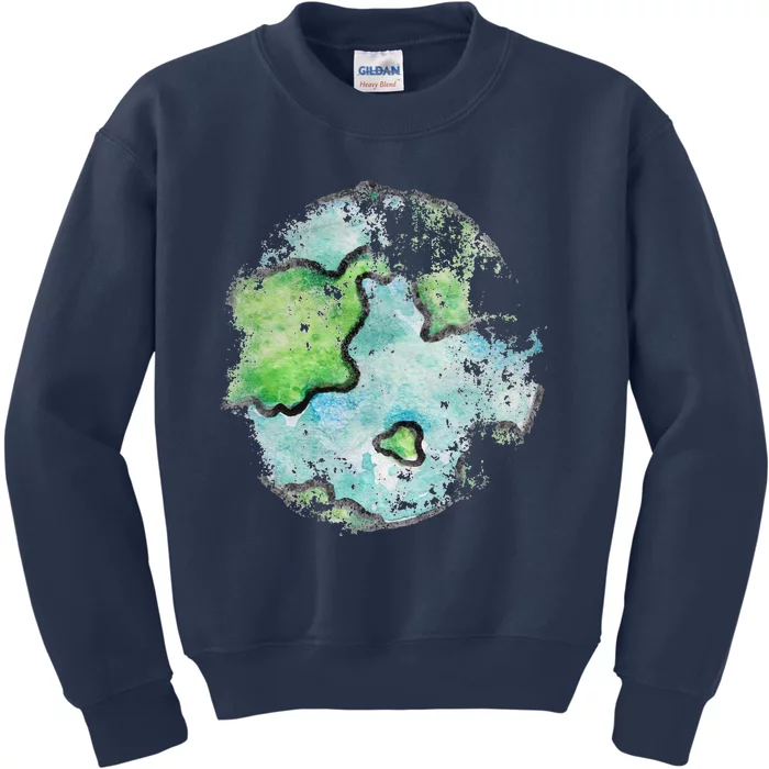 Vintage Earth Day Retro Artistic Earthy Kids Sweatshirt