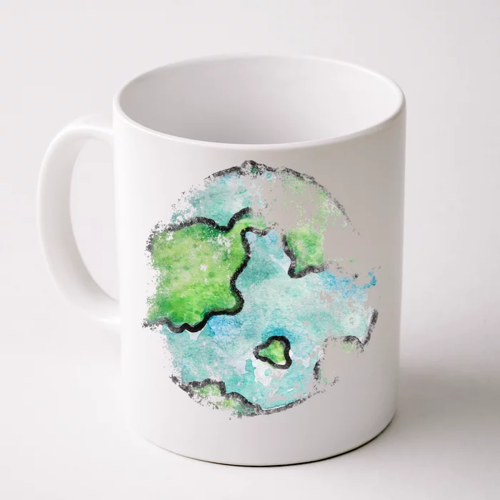 Vintage Earth Day Retro Artistic Earthy Front & Back Coffee Mug