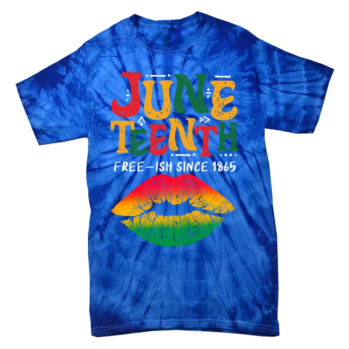 Vintage Ecipation Day Freeish Since 1865 Junenth Gift Tie-Dye T-Shirt