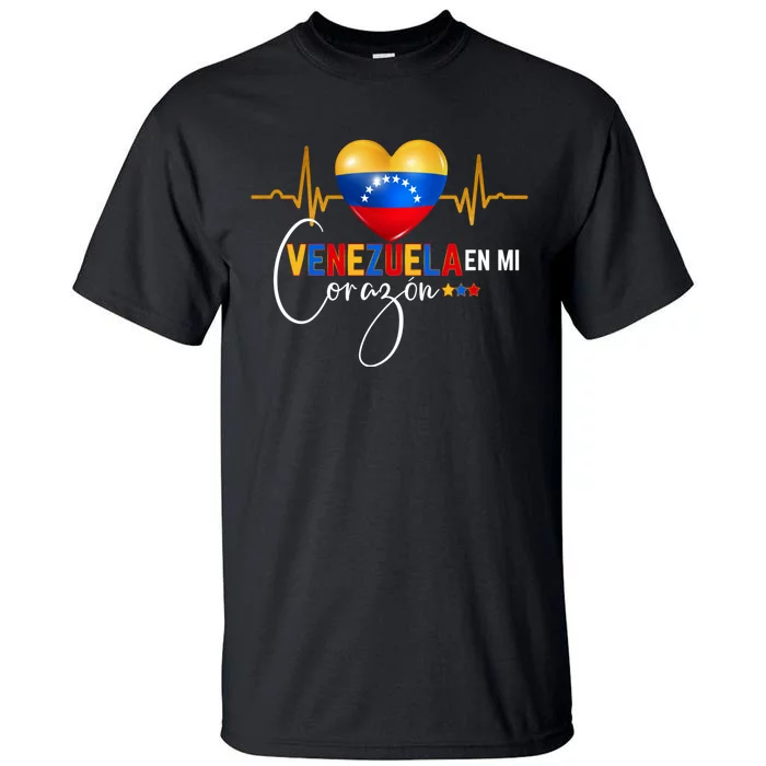 Venezuela En El Corazon Venezuelan Pride Tall T-Shirt