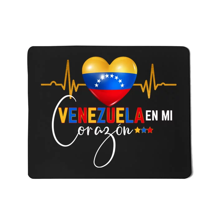 Venezuela En El Corazon Venezuelan Pride Mousepad