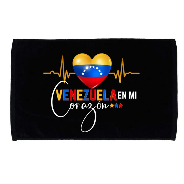 Venezuela En El Corazon Venezuelan Pride Microfiber Hand Towel