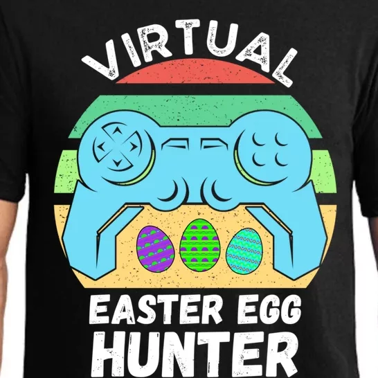 Virtual Easter Egg Hunter Funny Gaming Easter Gift Great Gift Pajama Set