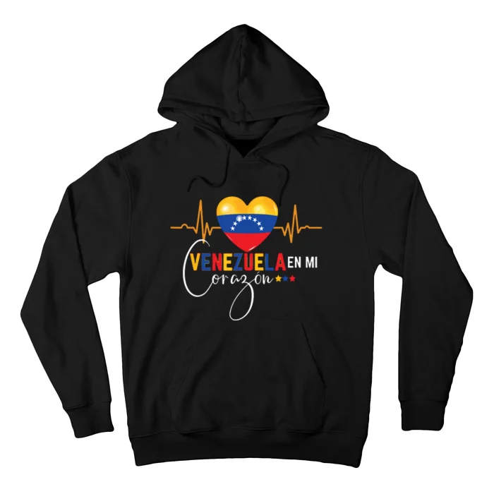 Venezuela En El Corazon Venezuelan Pride Hoodie