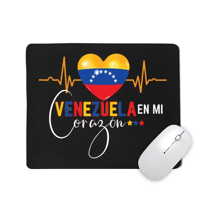 Venezuela En El Corazon Venezuelan Pride Mousepad