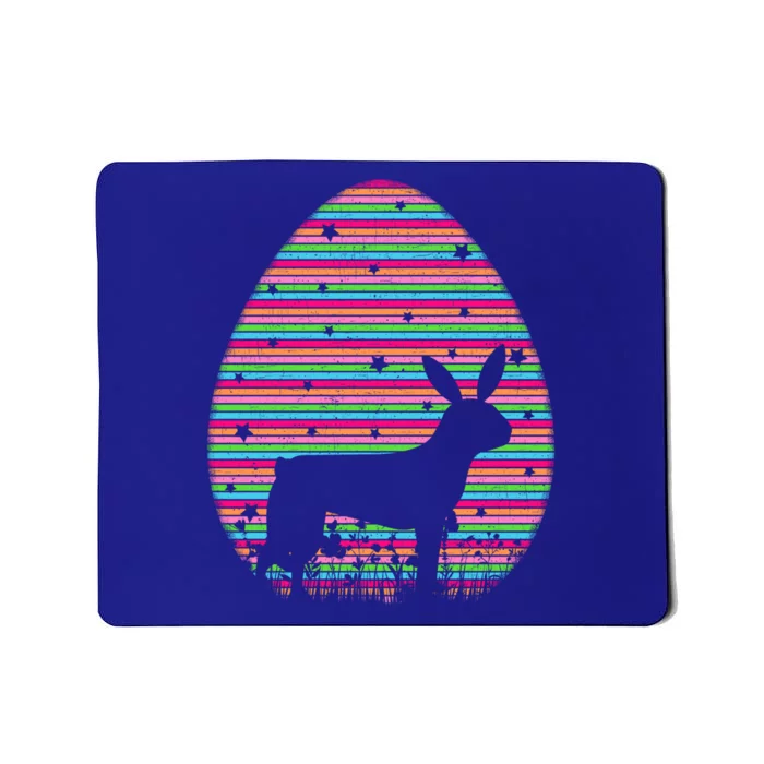 Vintage Easter Egg Lover Boston Terrier Dog Easter Sunday Meaningful Gift Mousepad