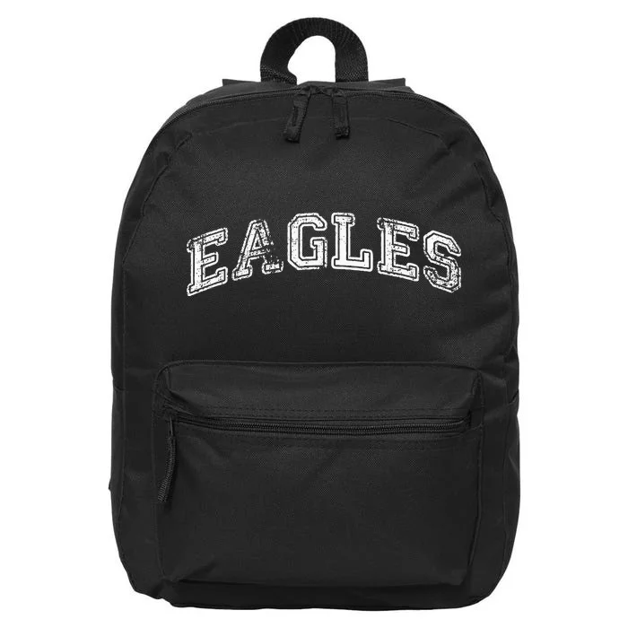 Vintage Eagles Flying Bird Inspirational Eagles Fly Design 16 in Basic Backpack