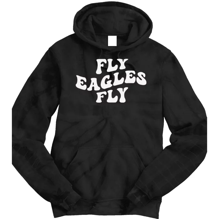 Vintage E.A.G.L.Es F.L.Y.I.N.G. Bird Inspirational Tie Dye Hoodie