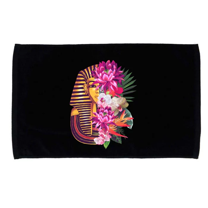 Vintage Exotic Flowers Floral Pharaoh Mask Microfiber Hand Towel