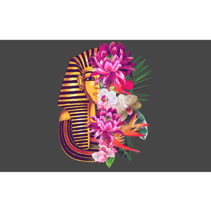 Vintage Exotic Flowers Floral Pharaoh Mask Bumper Sticker