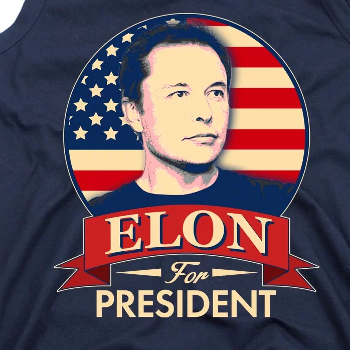 Vote Elon For President Emblem Tank Top