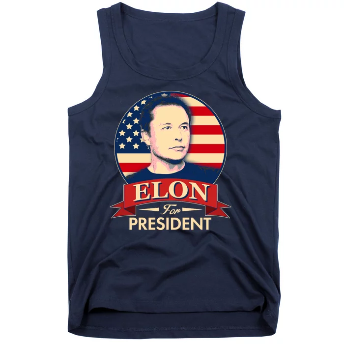 Vote Elon For President Emblem Tank Top