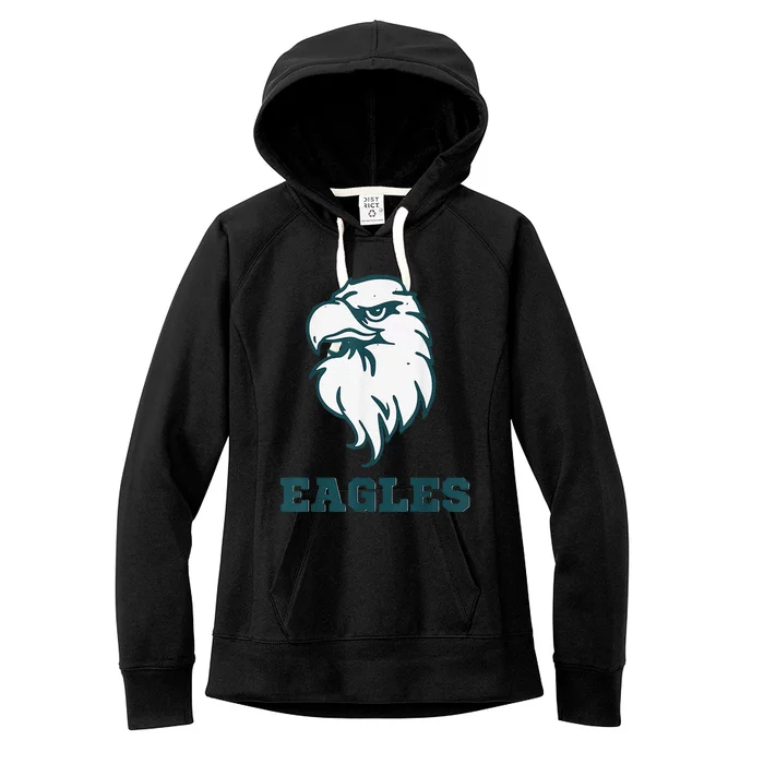 Vintage Eagle Flying Bird Inspirational Eagle Fan Women's Fleece Hoodie