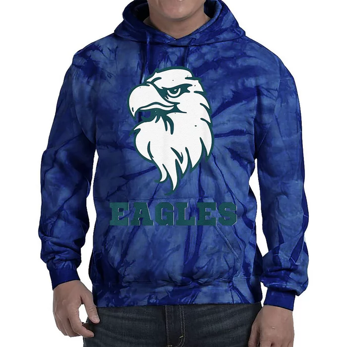 Vintage Eagle Flying Bird Inspirational Eagle Fan Tie Dye Hoodie