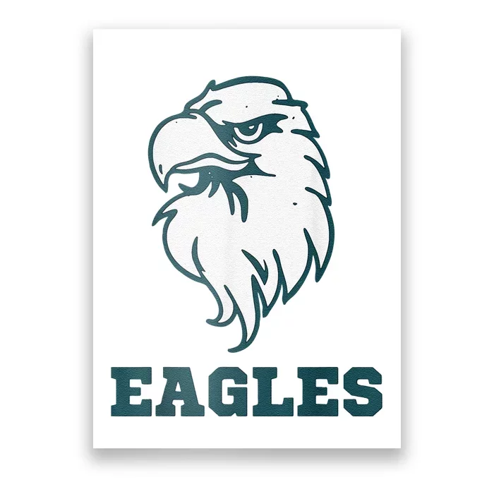 Vintage Eagle Flying Bird Inspirational Eagle Fan Poster