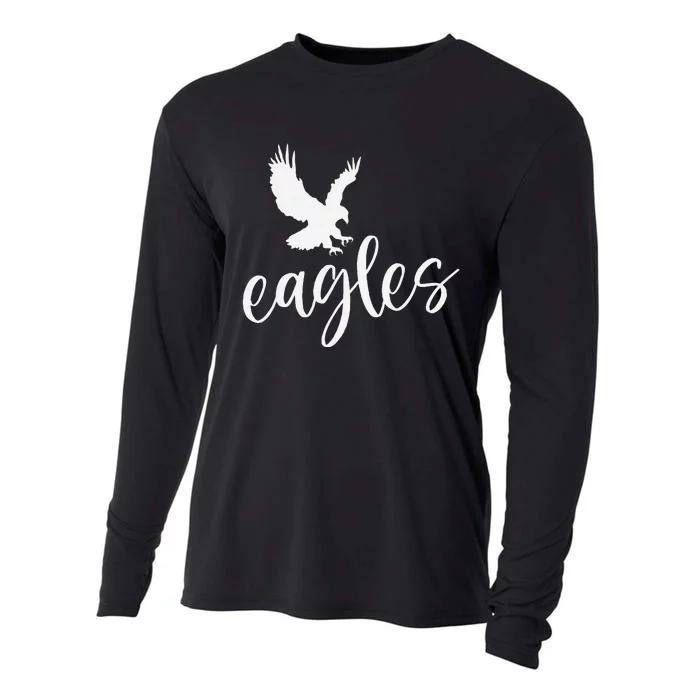 Vintage E.A.G.L.E.S Flying Bird Inspirational Cooling Performance Long Sleeve Crew