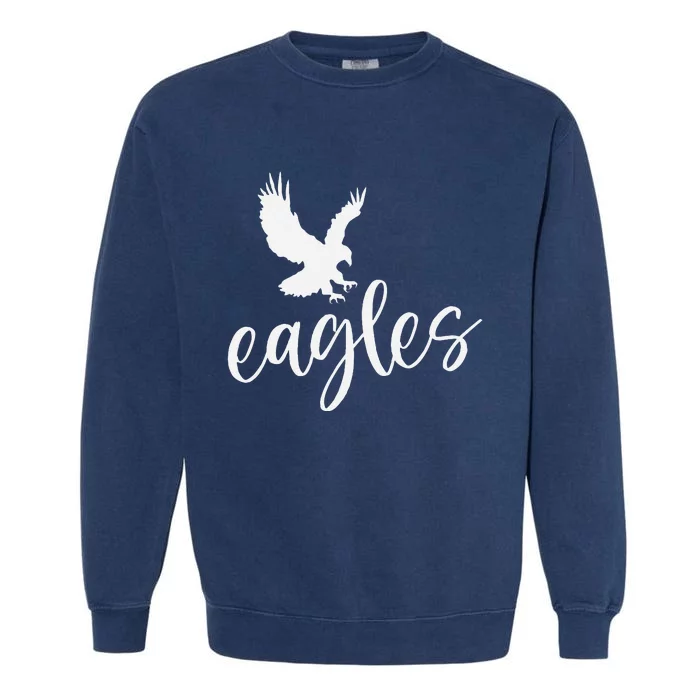 Vintage E.A.G.L.E.S Flying Bird Inspirational Garment-Dyed Sweatshirt