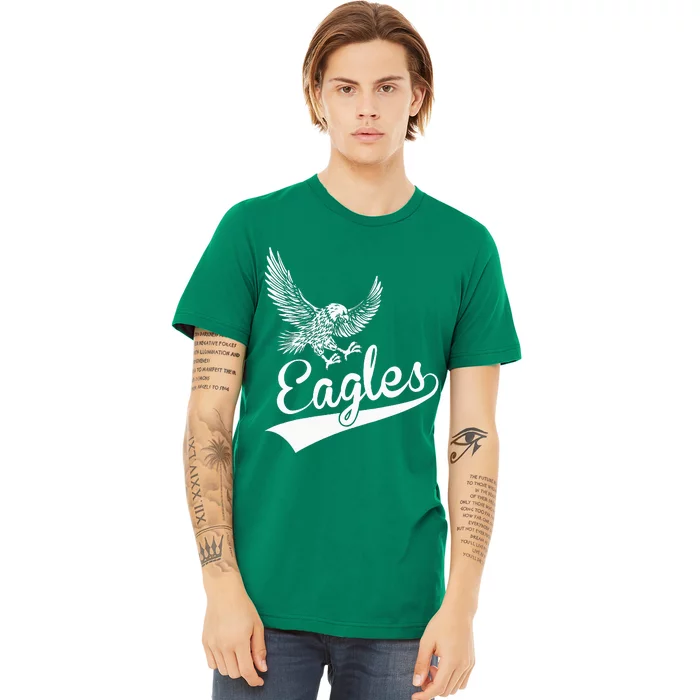 Vintage Eagles Flying Bird Inspirational Premium T-Shirt