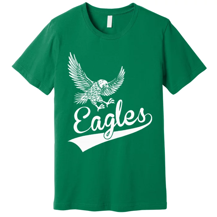 Vintage Eagles Flying Bird Inspirational Premium T-Shirt