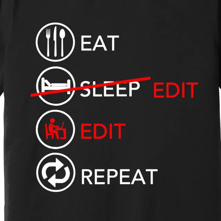 Video Editing Gift Film Making Gift For Video Editor Gift Premium T-Shirt