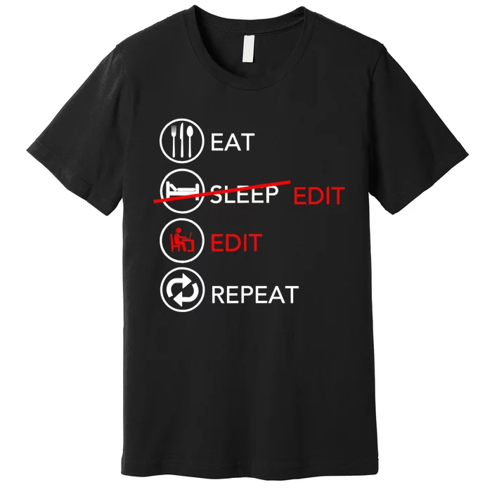 Video Editing Gift Film Making Gift For Video Editor Gift Premium T-Shirt