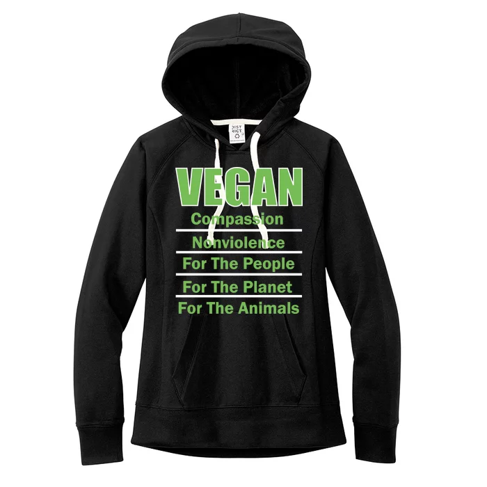 Vegan Message Women's Fleece Hoodie