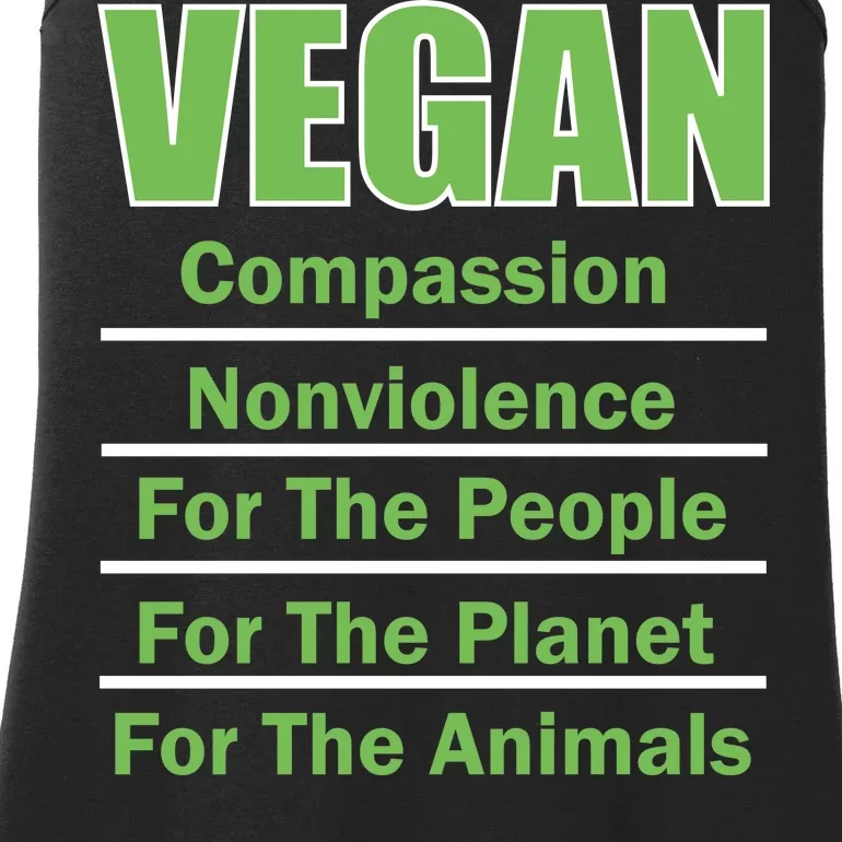 Vegan Message Ladies Essential Tank