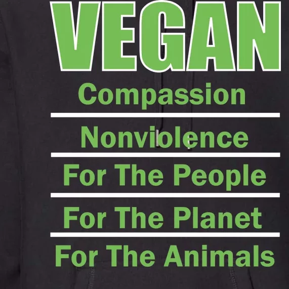 Vegan Message Premium Hoodie