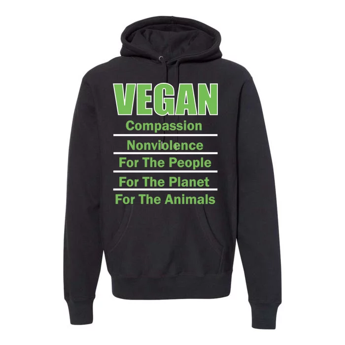 Vegan Message Premium Hoodie