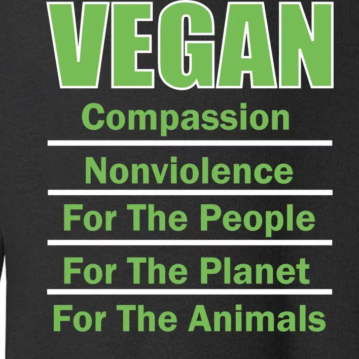 Vegan Message Toddler Sweatshirt