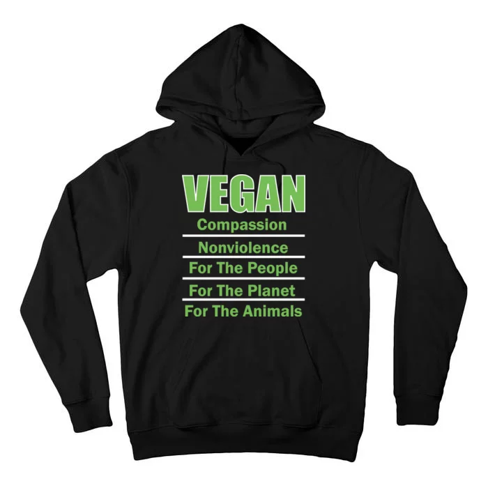 Vegan Message Tall Hoodie