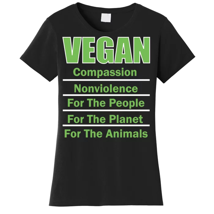 Vegan Message Women's T-Shirt