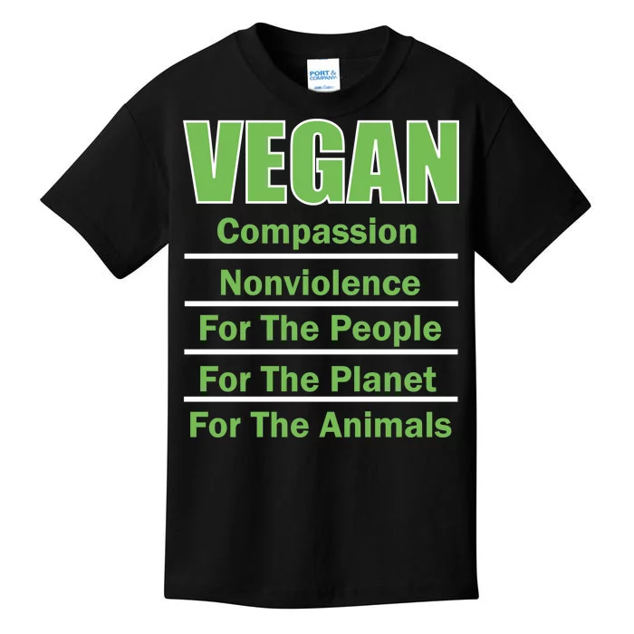 Vegan Message Kids T-Shirt