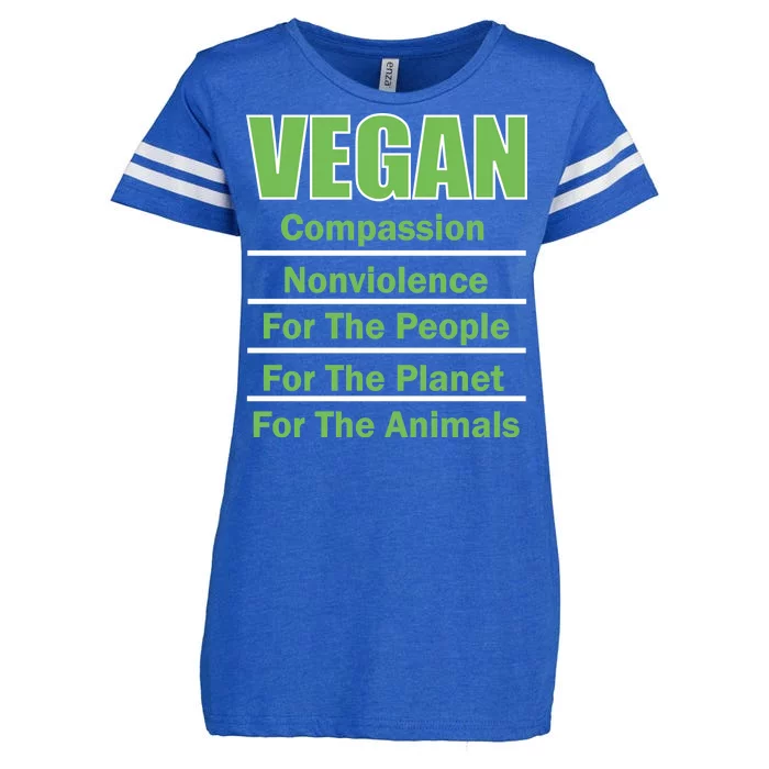 Vegan Message Enza Ladies Jersey Football T-Shirt