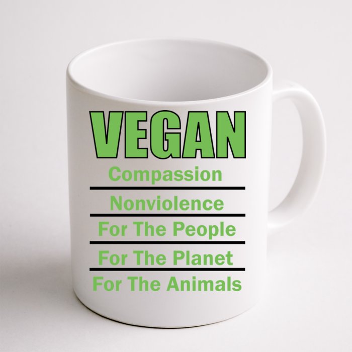 Vegan Message Front & Back Coffee Mug