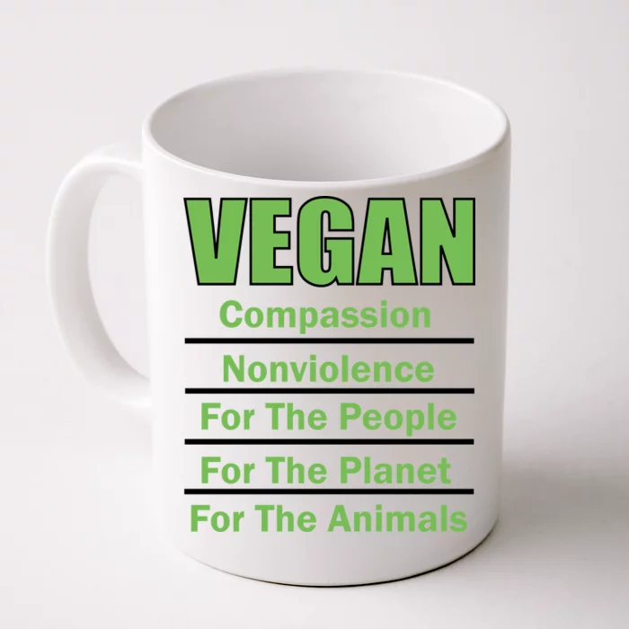 Vegan Message Front & Back Coffee Mug