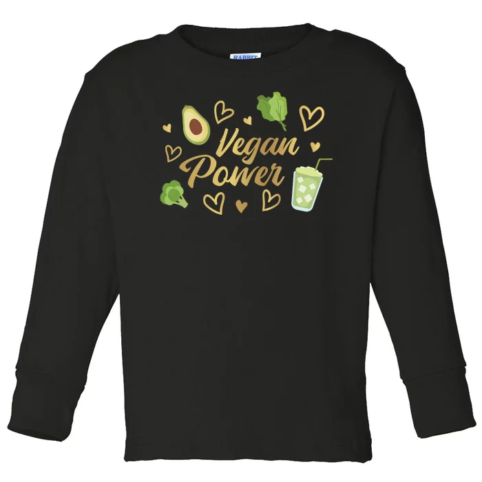 Vegan Power Toddler Long Sleeve Shirt