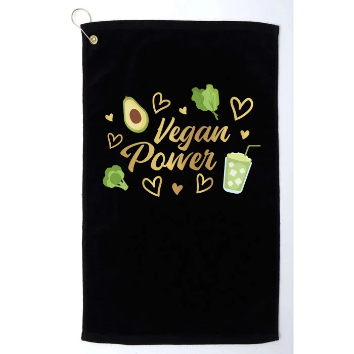 Vegan Power Platinum Collection Golf Towel