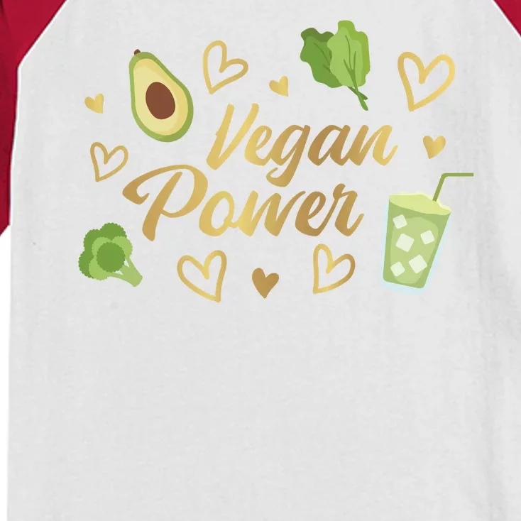 Vegan Power Kids Colorblock Raglan Jersey