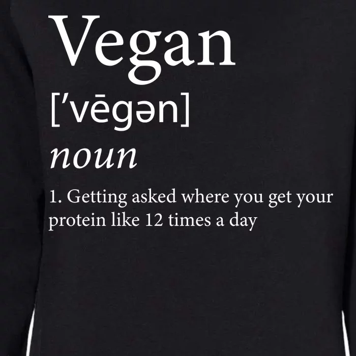 Vegan Protein Definition Womens California Wash Sweatshirt